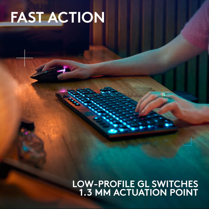 Logitech G915X Lightspeed TKL Wireless Mechanical Gaming Keyboard - Tactile Switch