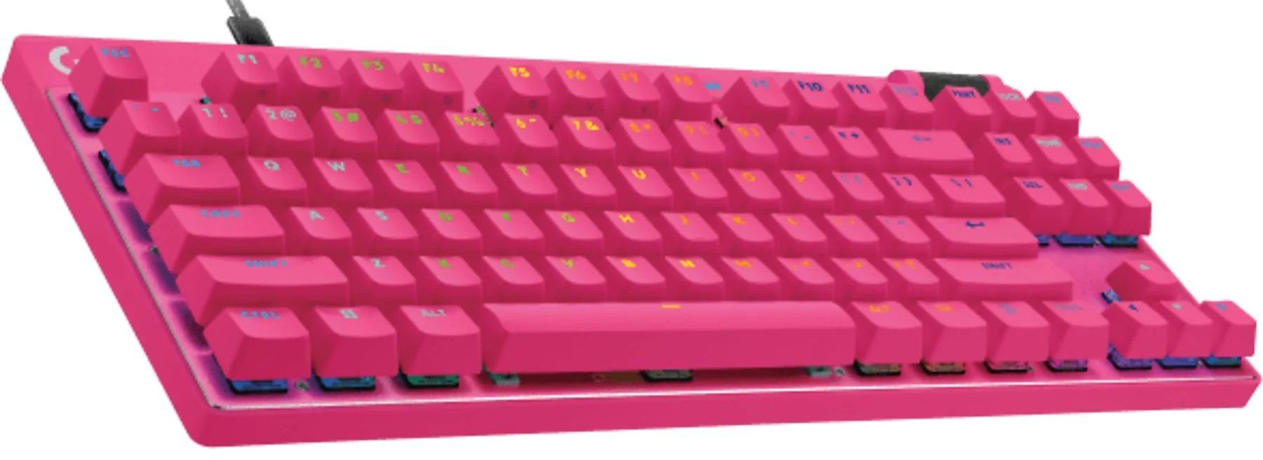 Gaming mechanical keyboard Logitech G Pro X RAPID TKL, Magnetic Analog Switch, Magenta
