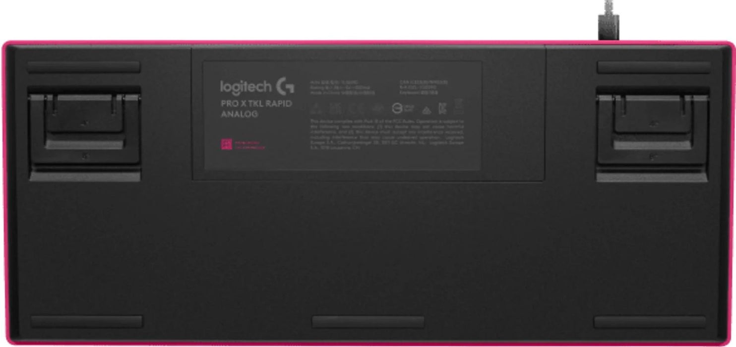 Gaming mechanical keyboard Logitech G Pro X RAPID TKL, Magnetic Analog Switch, Magenta