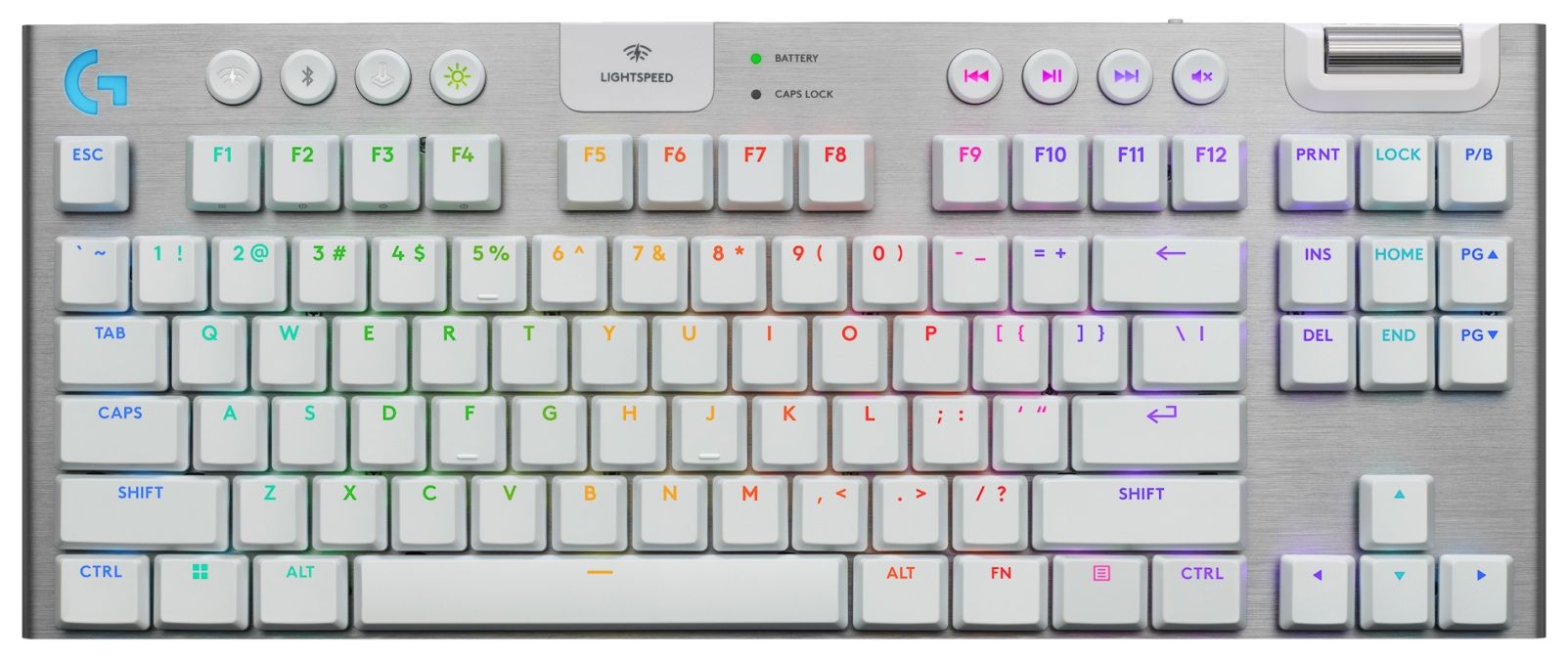 Logitech G915X White Lightspeed TKL Wireless Mechanical Gaming Keyboard - GL Tactile Switch