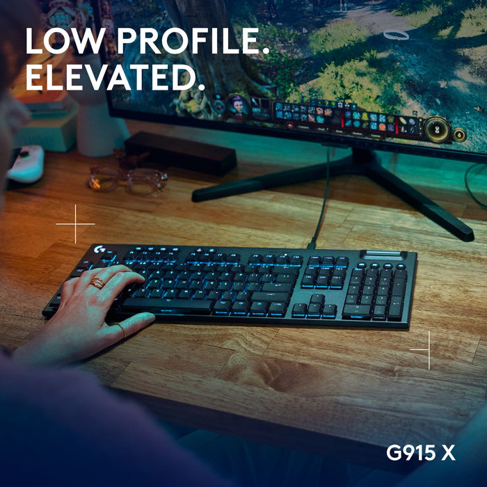 Logitech G915 X Low Profile Wired Gaming Keyboard - BLACK - US INT`L - EMEA28i-935