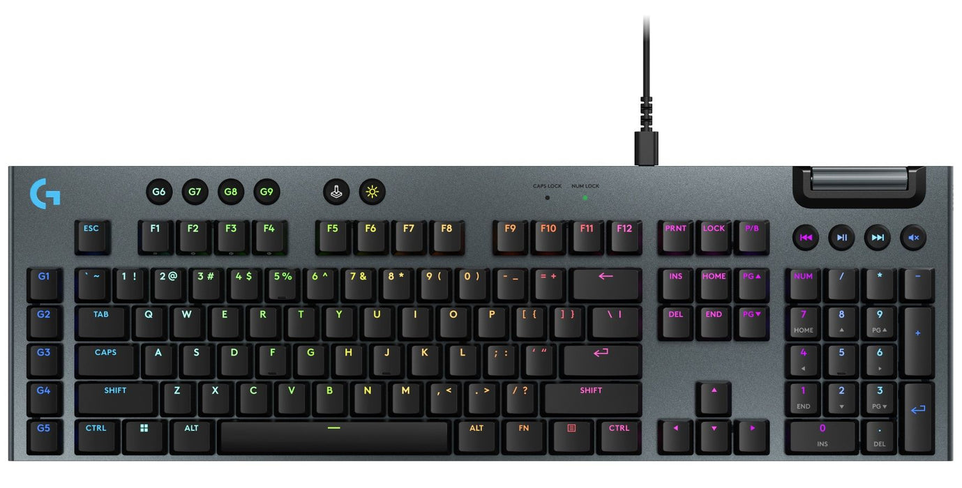 Logitech G915 X Low Profile Wired Gaming Keyboard - BLACK - US INT`L - EMEA28i-935