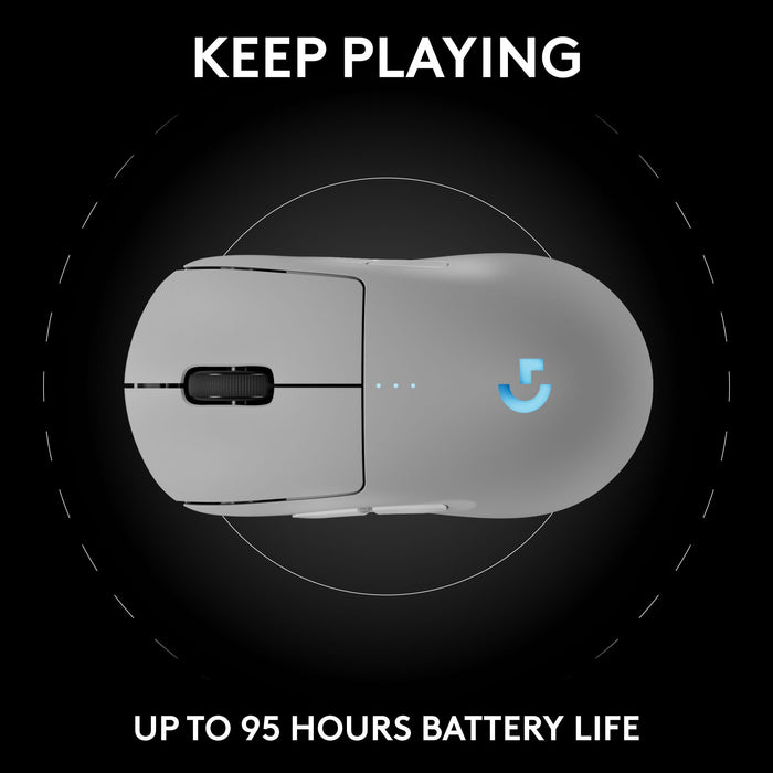 Logitech G Pro 2 Lightspeed Wireless Gaming Mouse - White