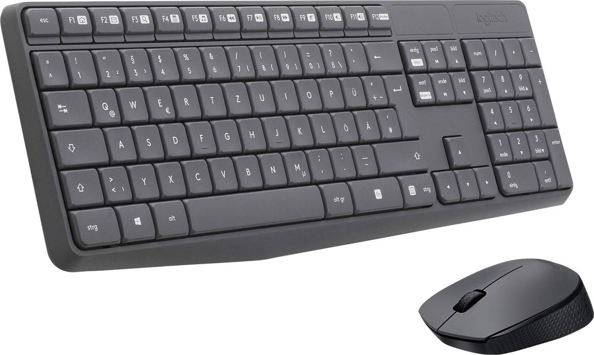 Logitech MK235 Wireless Keyboard and Mouse Combo, Black