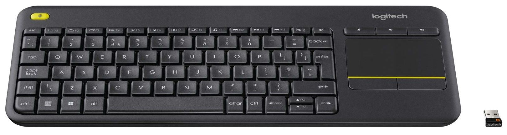 Keyboard Logitech Wireless Touch K400 Plus