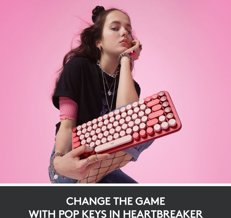 Keyboard LOGITECH POP KEYS ROSE 920-010737