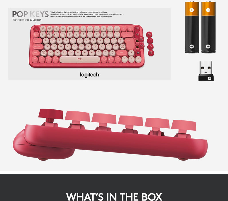 Keyboard LOGITECH POP KEYS ROSE 920-010737