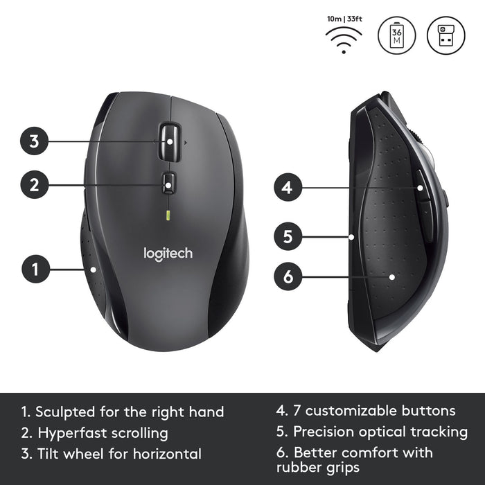 Wireless optical mouse LOGITECH M705 Marathon