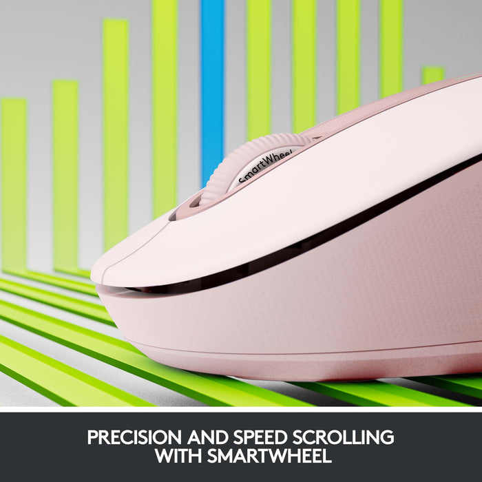 Logitech Signature M650 Wireless Mouse - ROSE - EMEA