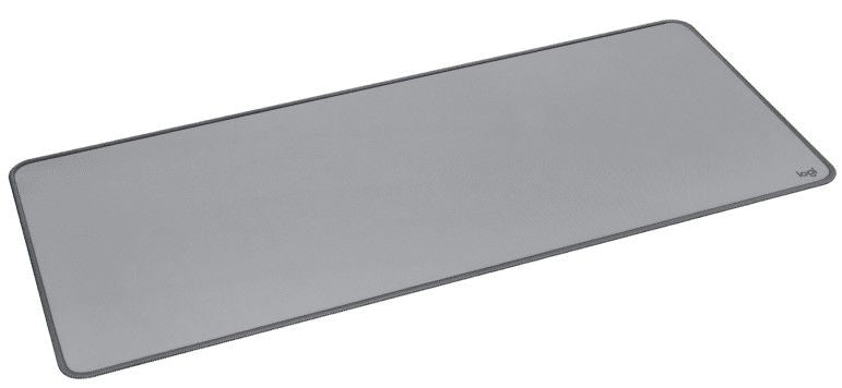 Logitech Desk Mat Studio Series Mouse Pad, Light Gray