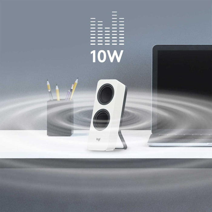 Logitech Z207 Bluetooth Computer Speakers - White