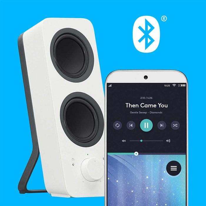 Logitech Z207 Bluetooth Computer Speakers - White