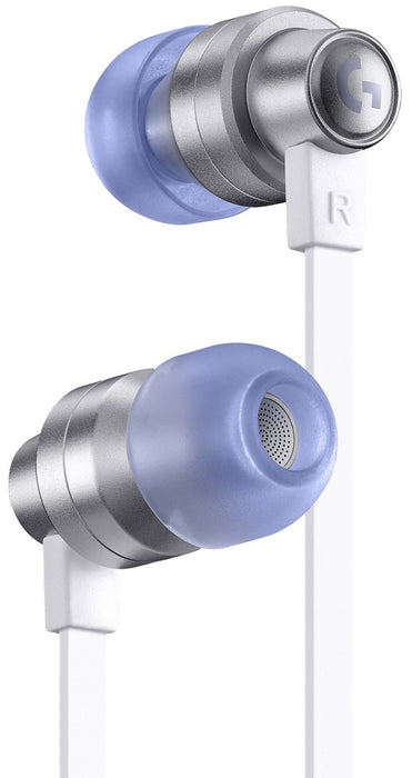 Gaming headset with microphone Logitech G333 In-ear 3.5 mm + USB-C adapter, plugs wired, white