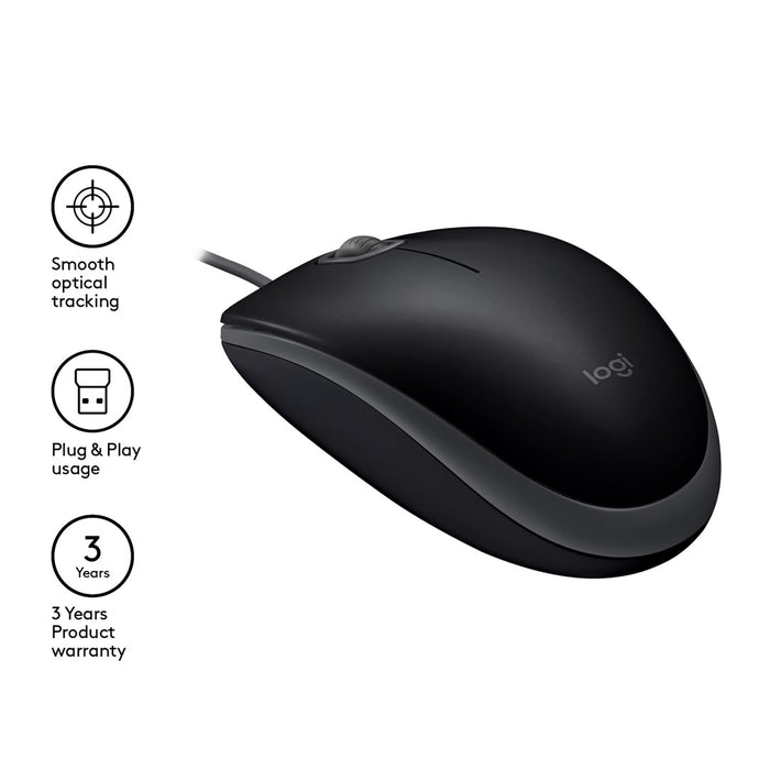 Wired optical mouse LOGITECH B110