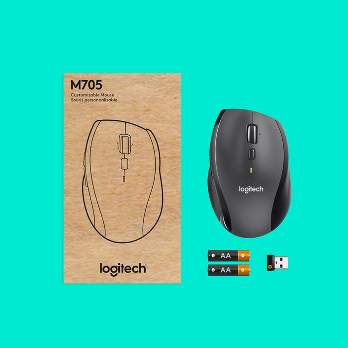 Wireless optical mouse LOGITECH M705 Marathon, 1000 dpi