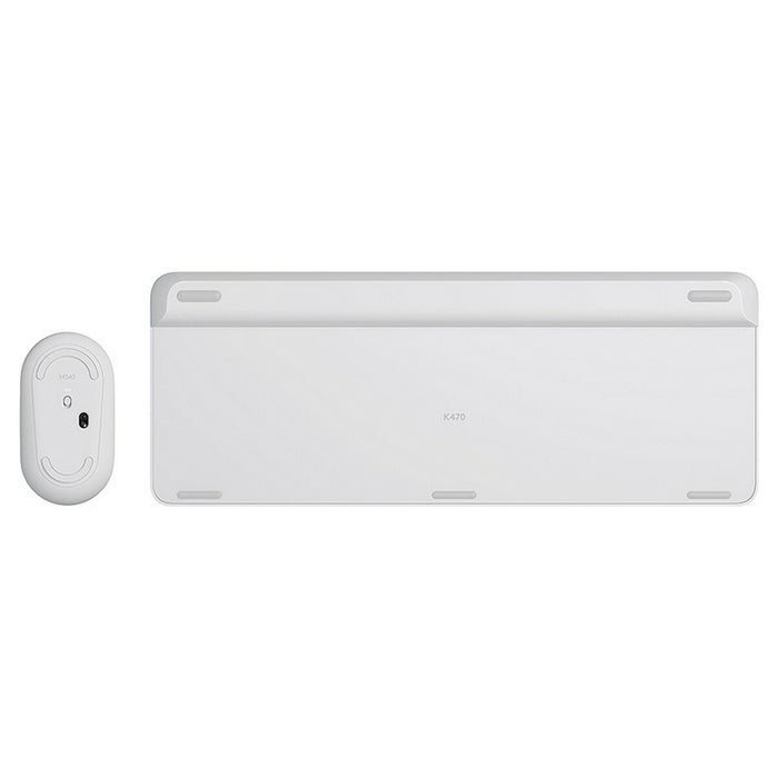 Keyboard and Mouse Logitech  MK470 White French AZERTY