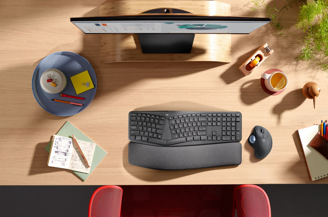 Wireless optical mouse LOGITECH ERGO M575, Bluetooth, Trackball