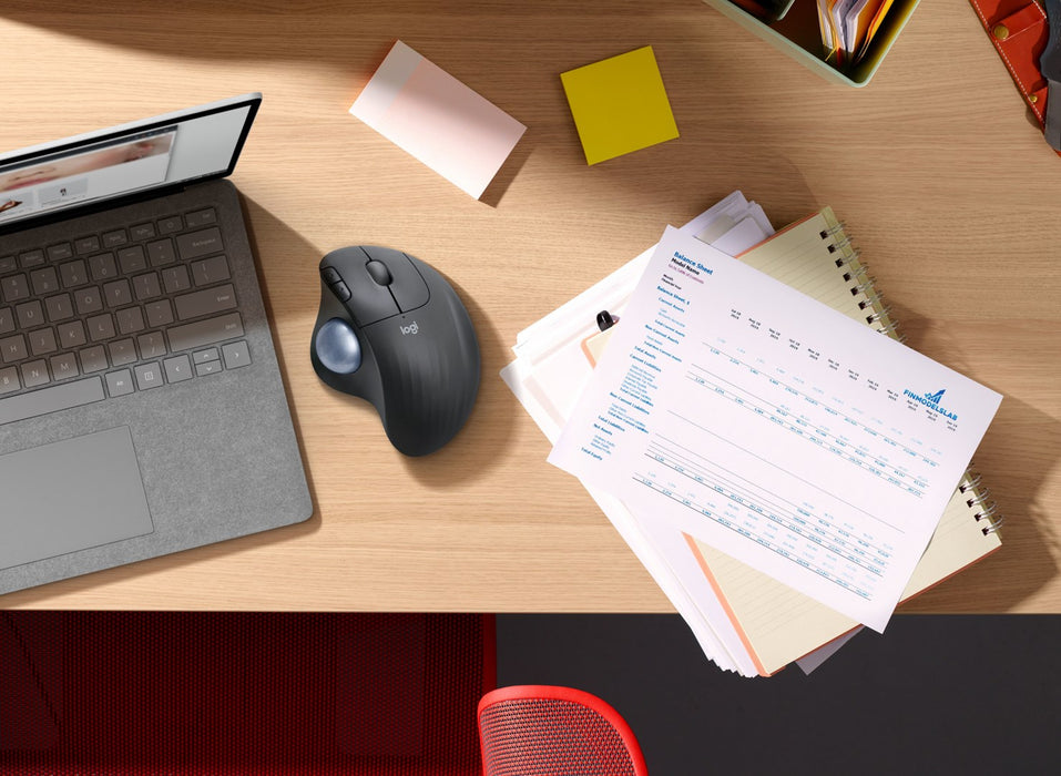Wireless optical mouse LOGITECH ERGO M575, Bluetooth, Trackball