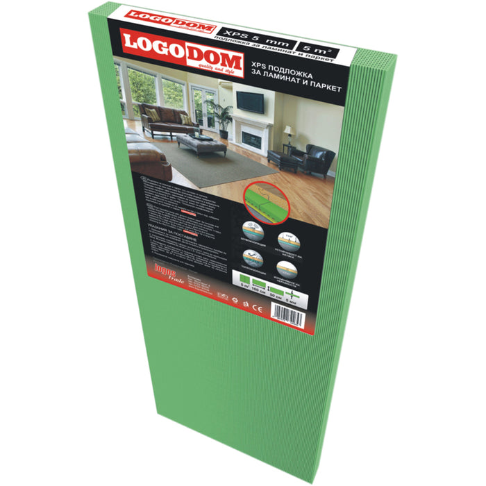 XPS LAMINATE PAD LOGODOM 5 MM. 5 M2 IN A PACKAGE