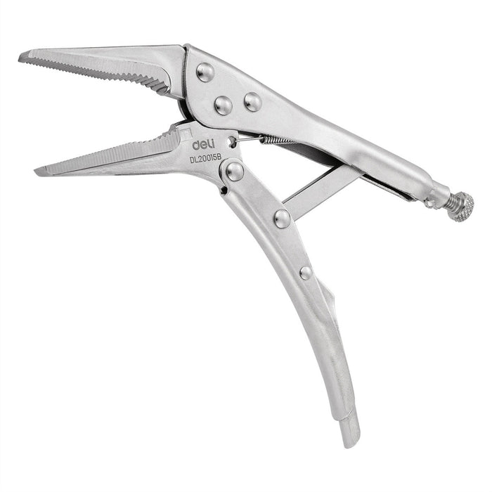 Long Nose Locking Pliers 9’’ Deli Tools EDL20015B (silver) - Pliers<<<Tools<<<InnproXML