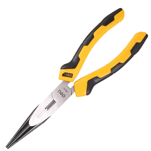 Long Nose Pliers 8’’ Deli Tools EDL2108 (yellow) - Pliers<<<Tools<<<InnproXML