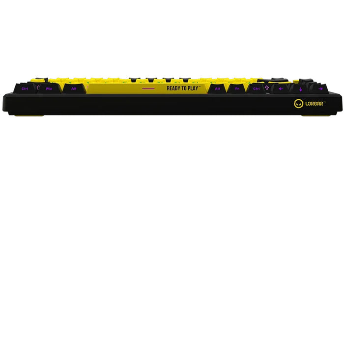 Wireless Keyboard LORGAR KBP7075W BLACK YELLOW LRG-KBP7075W-YL-US