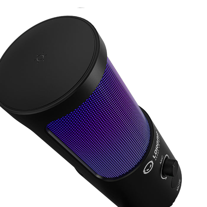 Desktop USB Microphone with RGB backlight LORGAR SMP40 LRG-SMP40-BK Touch mute