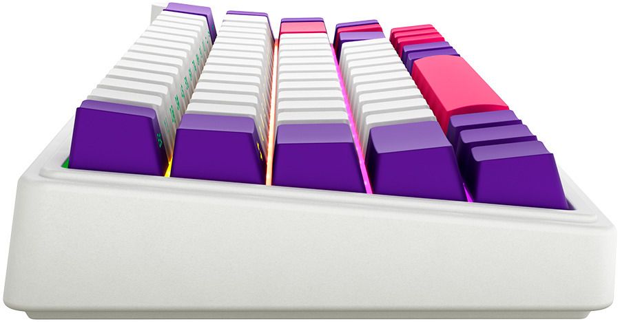 Wireless Keyboard LORGAR BP70MW WHITE PURPLE PINK LRG-KBP70MW-WH-US
