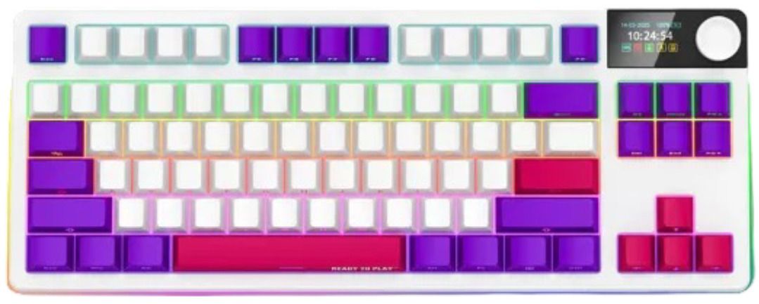 Keyboard Lorgar KBP70TKLW-WH White