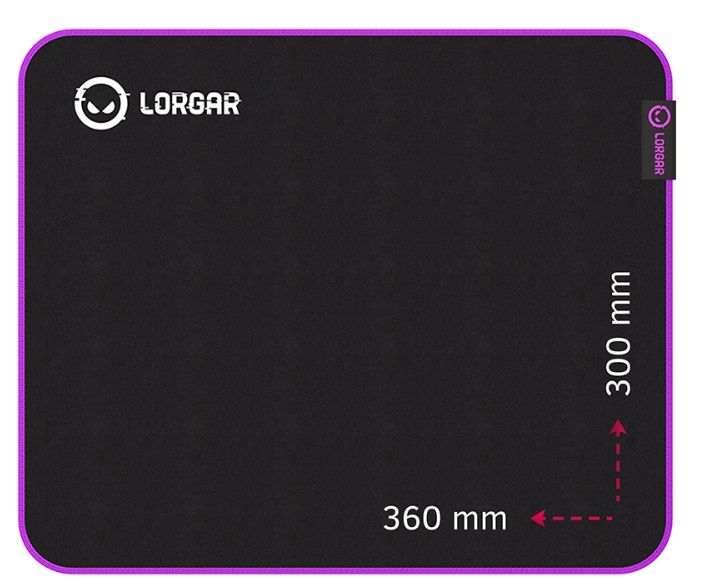 Gaming Mouse pad 360x300x3 mm LORGAR MAIN 313 LRG-GMP313 Size: M