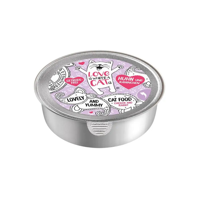 LOVE IS WHERE A CAT IS® Chicken with rabbit - wet cat food - 85g - Wet foodDLK-KAM<<<For the catDLK<<<ActionPL