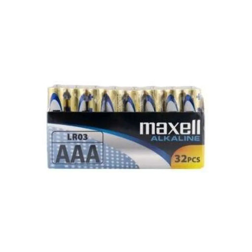 LR03 Alkaline Batteries Maxell AAA (32 Pieces) (16 Units) - Алкални батерии<<<Електроника Батерии<<<Компютри|