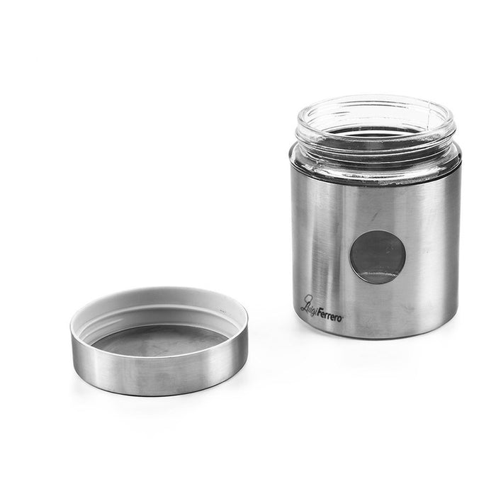 GLASS JAR 550 ML STAINLESS STEEL LUIGI FERRERO
