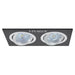LUNA ALUMINUM BLACK DOUBLE RECTANGULAR 172X92 MM VIVALUX STYLE - Луни<<<Вътрешно