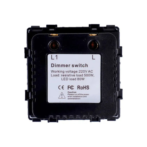 LUXON BLACK DIMMER MECHANISM - Ключове и контакти<<<Електроматериали<<<Praktiker&&&Ключове и