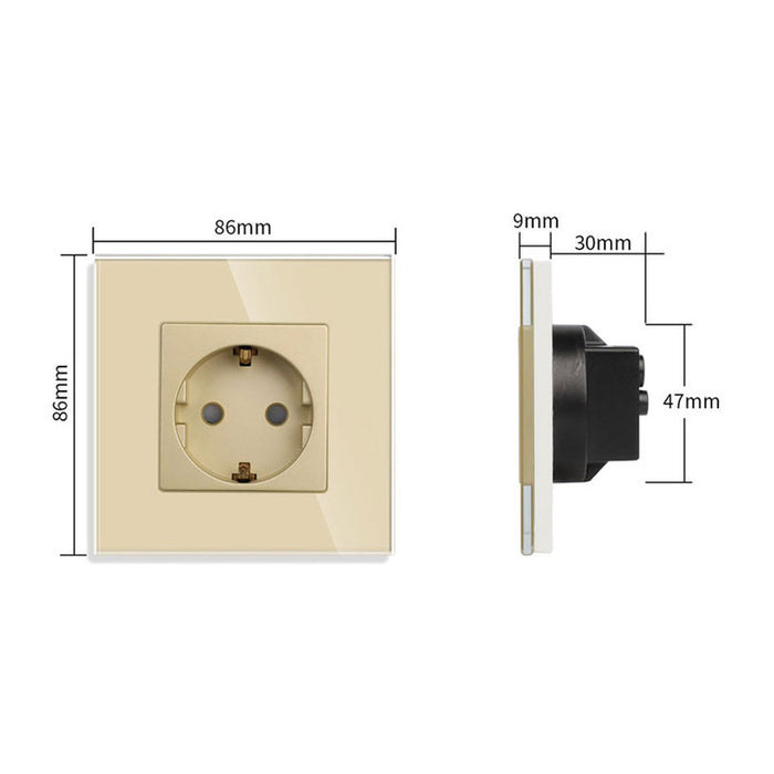 CONTACT WITH CHILD PROTECTION AND LUXON GOLD GLASS FRAME