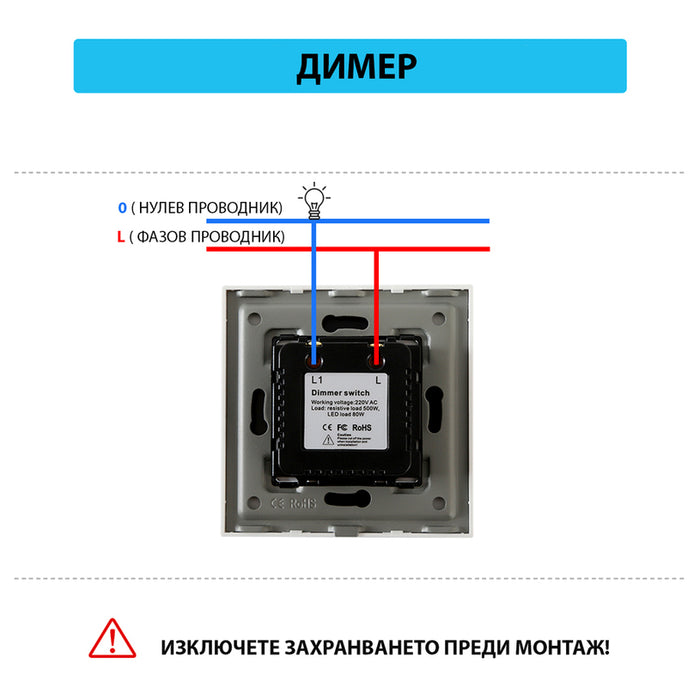 LUXON BLACK DIMMER MECHANISM
