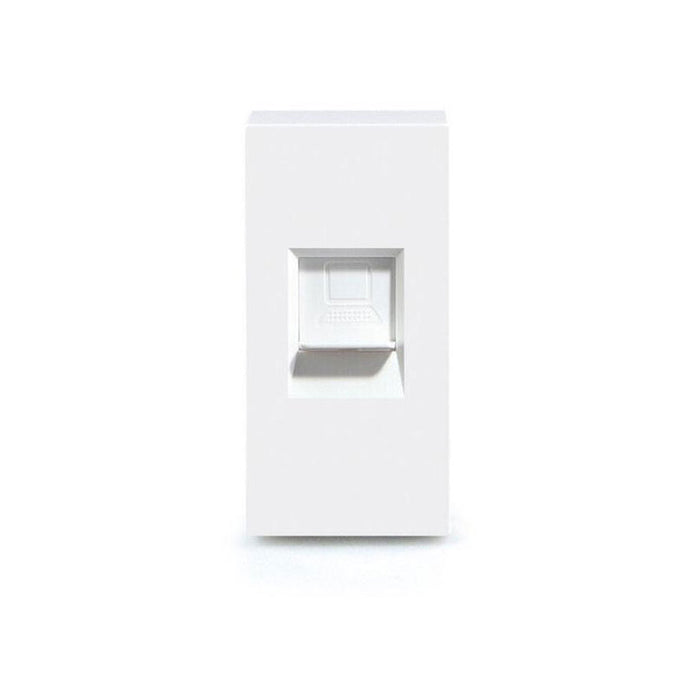 SOCKET RJ45 1/2 MODULE MECHANICAL WHITE LUXON