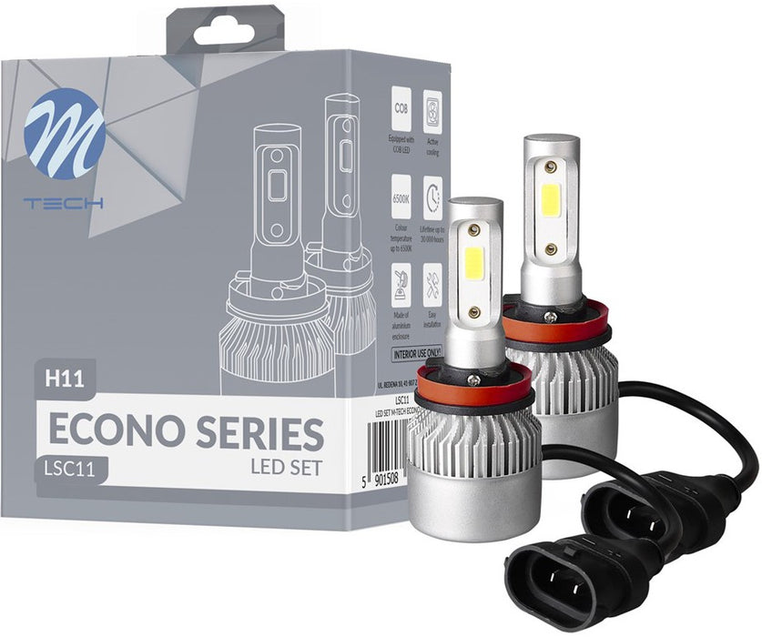 M-TECH H11 LED ECONO SERIES 6500K 80W X2 PCS