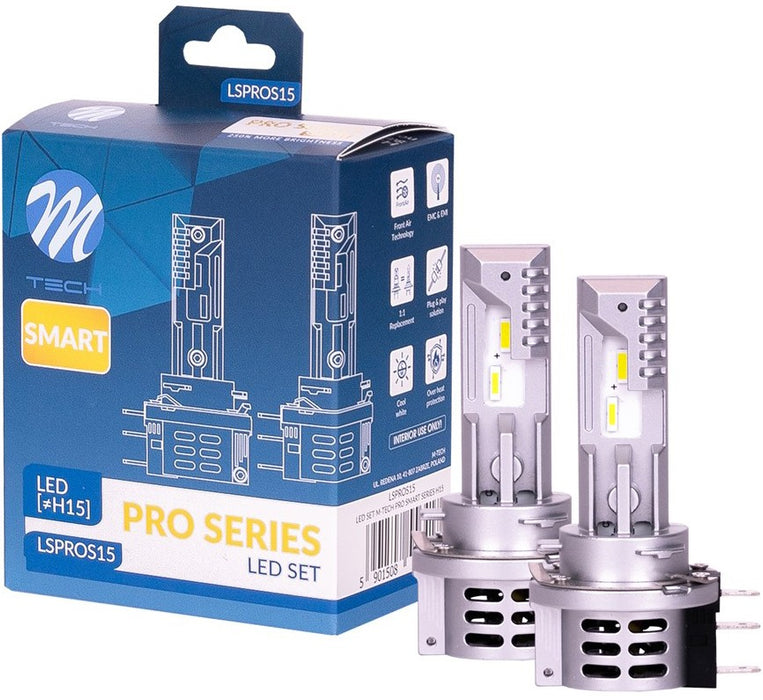 M-TECH H15 LED SMART PRO SERIES 6000K 36W X2 PCS