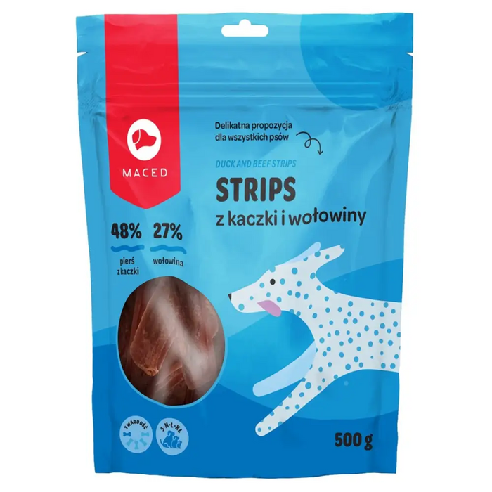 MACED Duck and beef strips - Dog treat - 500g - DelicaciesDLP-PRZ<<<For the dogDLP<<<ActionPL