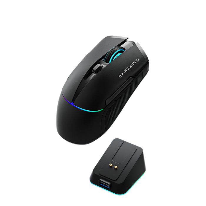 Machenike L8 Pro Wireless Gaming Mouse with Charging Station - Black