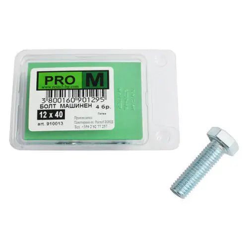 MACHINE BOLT 4 PCS PRO M 12 x 40 MM - Болтове и гайки<<<Винтове и болтови съединения<<<Инструменти и