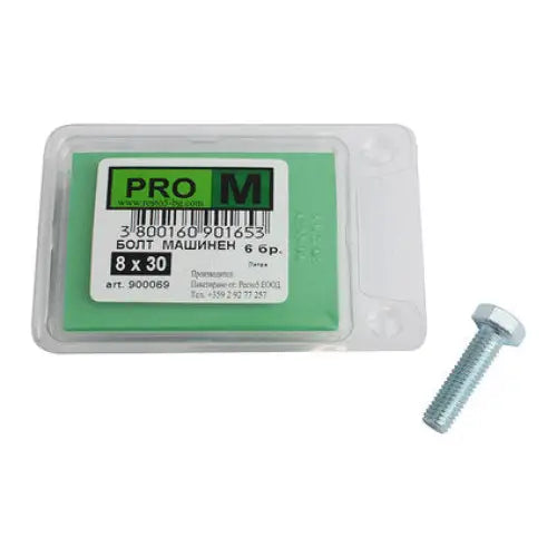 MACHINE BOLT 6 PCS PRO M 8 x 30 MM - Болтове и гайки<<<Винтове и болтови съединения<<<Инструменти и