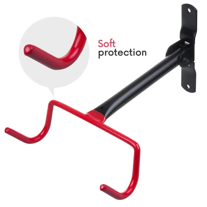 Maclean Bicycle Bike Stand Wall Mount Holder Garage Steel Storage Hook 30kg - HandlesSIR-UCH<<<Bicycles
