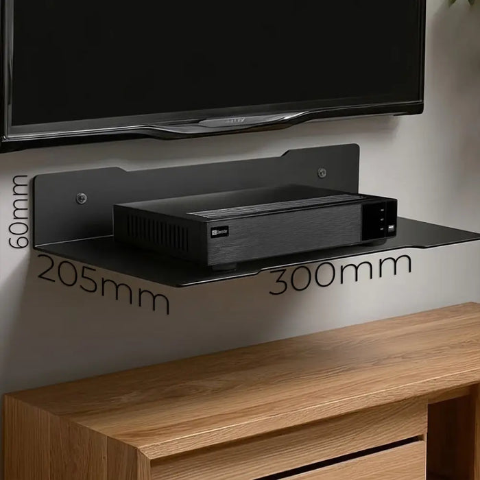 Maclean decoder wall shelf single max. 5kg steel MC-122 - Shelves for electronics equipmentTVA-PPS<<<TV