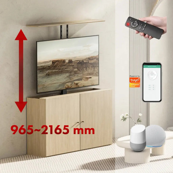 Maclean electric ceiling/floor mount extendable 43’’-88’’ VESA 600x400 max 60kg 100-240V AC,50/60Hz - Brackets for TVs