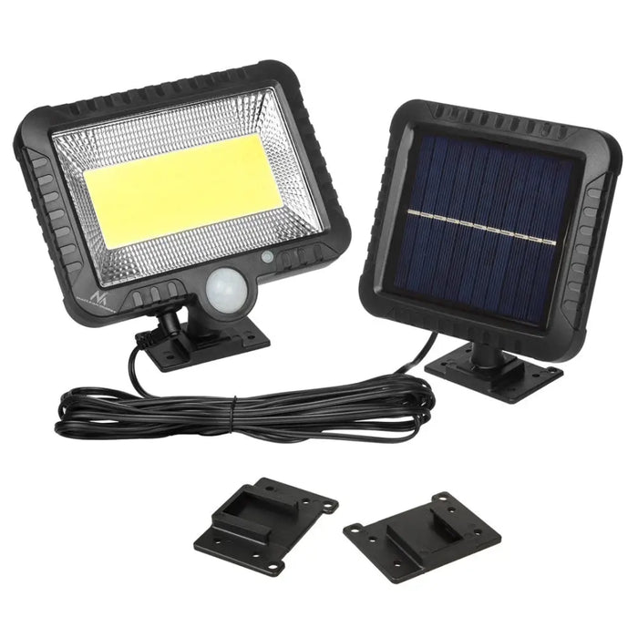 Maclean Energy MCE438 Solar LED Floodlight with motion sensor IP44 5W 400lm 6000K cold white lithium battery 1300 mAh