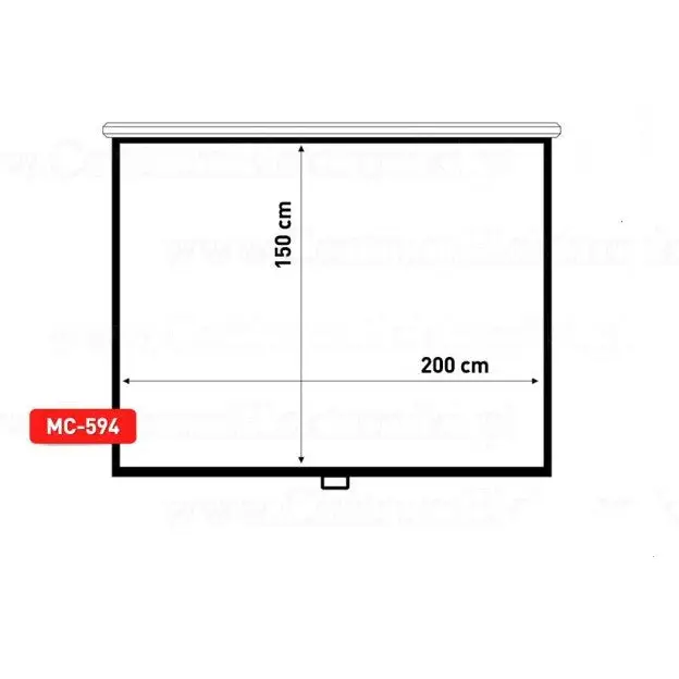 Maclean MC-594 projection screen 2.54 m (100’’) 3:4 - Screens for projectorsSYS-EKR<<<Audiovisual