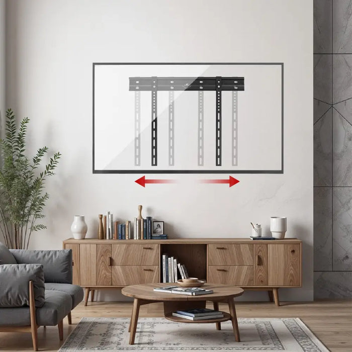 Maclean ultra flat wall mount for TV 40-85’’ max VESA 600x400 load up to 80kg MC-123 - Brackets for TVs